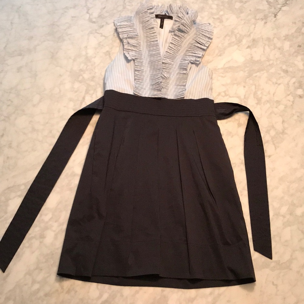 Ruffle fitted dress